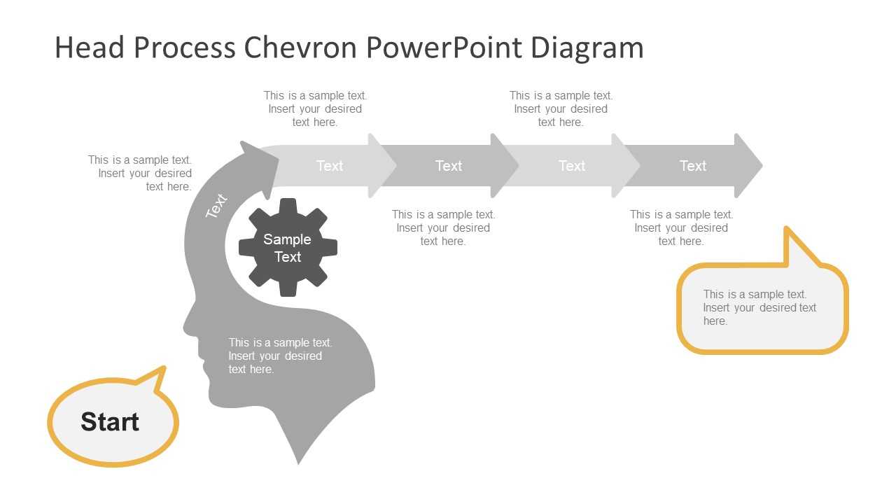 Head Process Chevron Powerpoint Diagram For Powerpoint Chevron Template