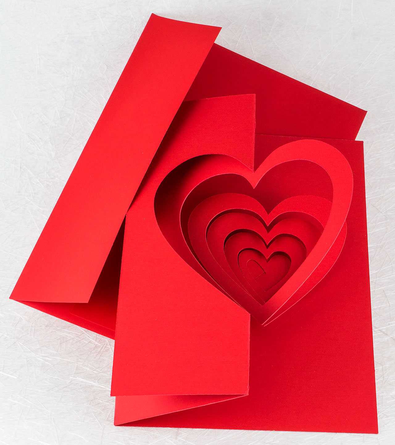 Helical Heart Pop Up Card Within Pop Out Heart Card Template
