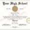 High School Diploma For Sale – Milas.westernscandinavia With Regard To Ged Certificate Template