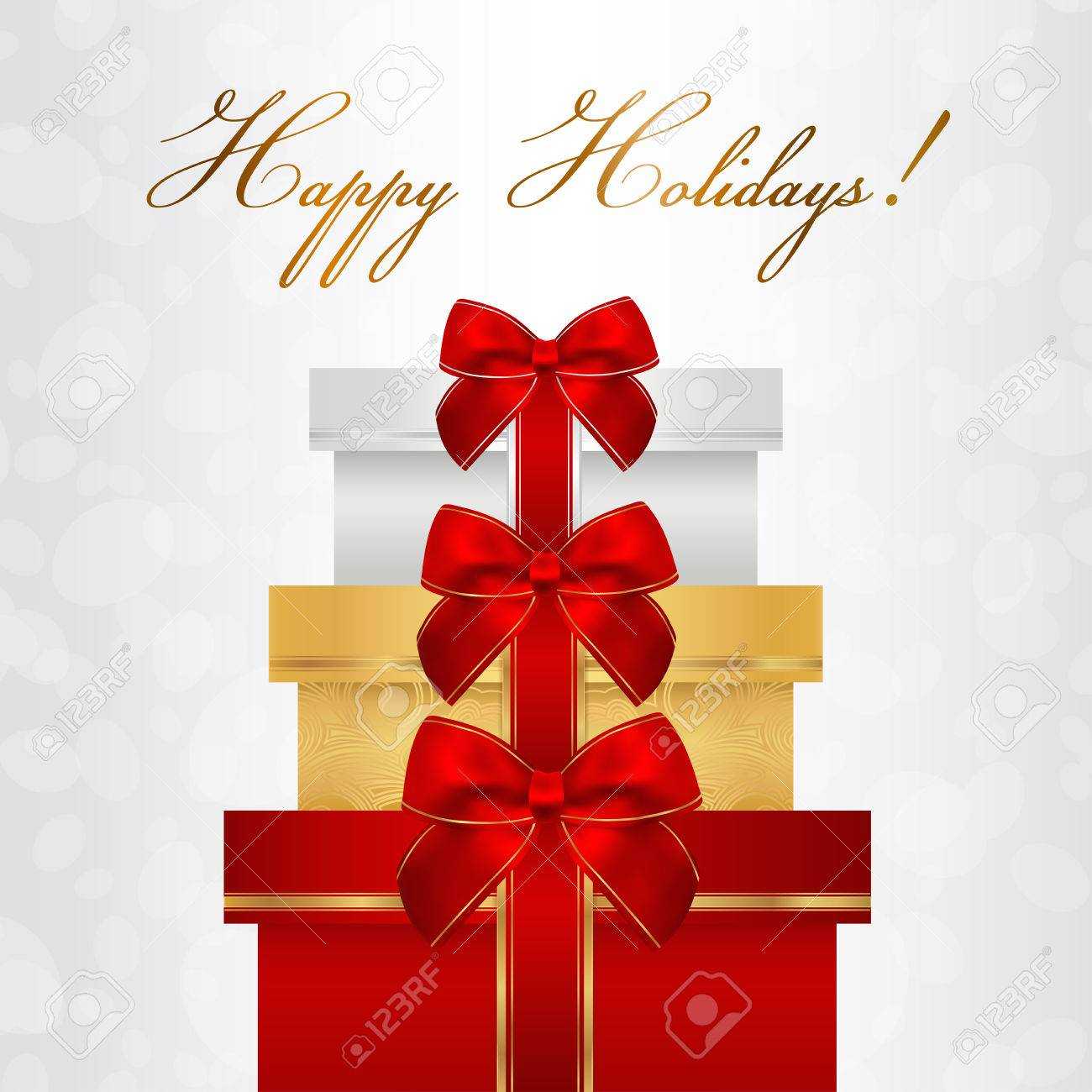 Holiday Card, Christmas Card, Birthday Card, Gift Card Greeting.. Regarding Free Holiday Photo Card Templates