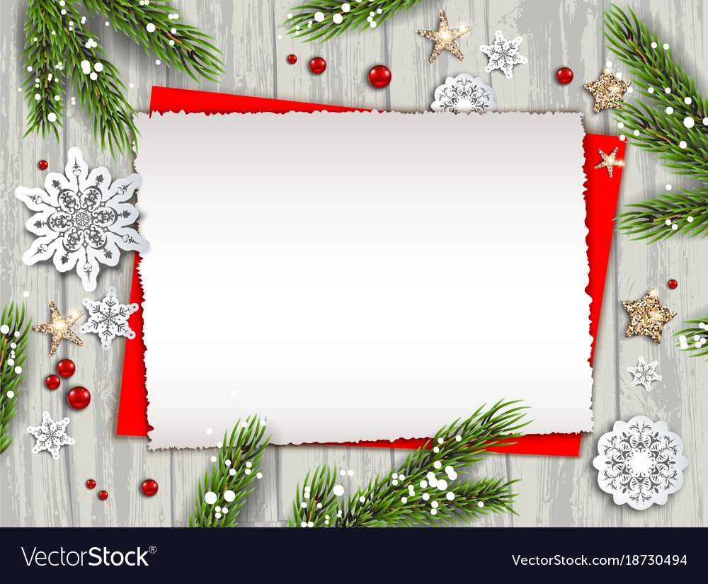 Holiday Nature Template Frame With Regard To Free Holiday Photo Card Templates