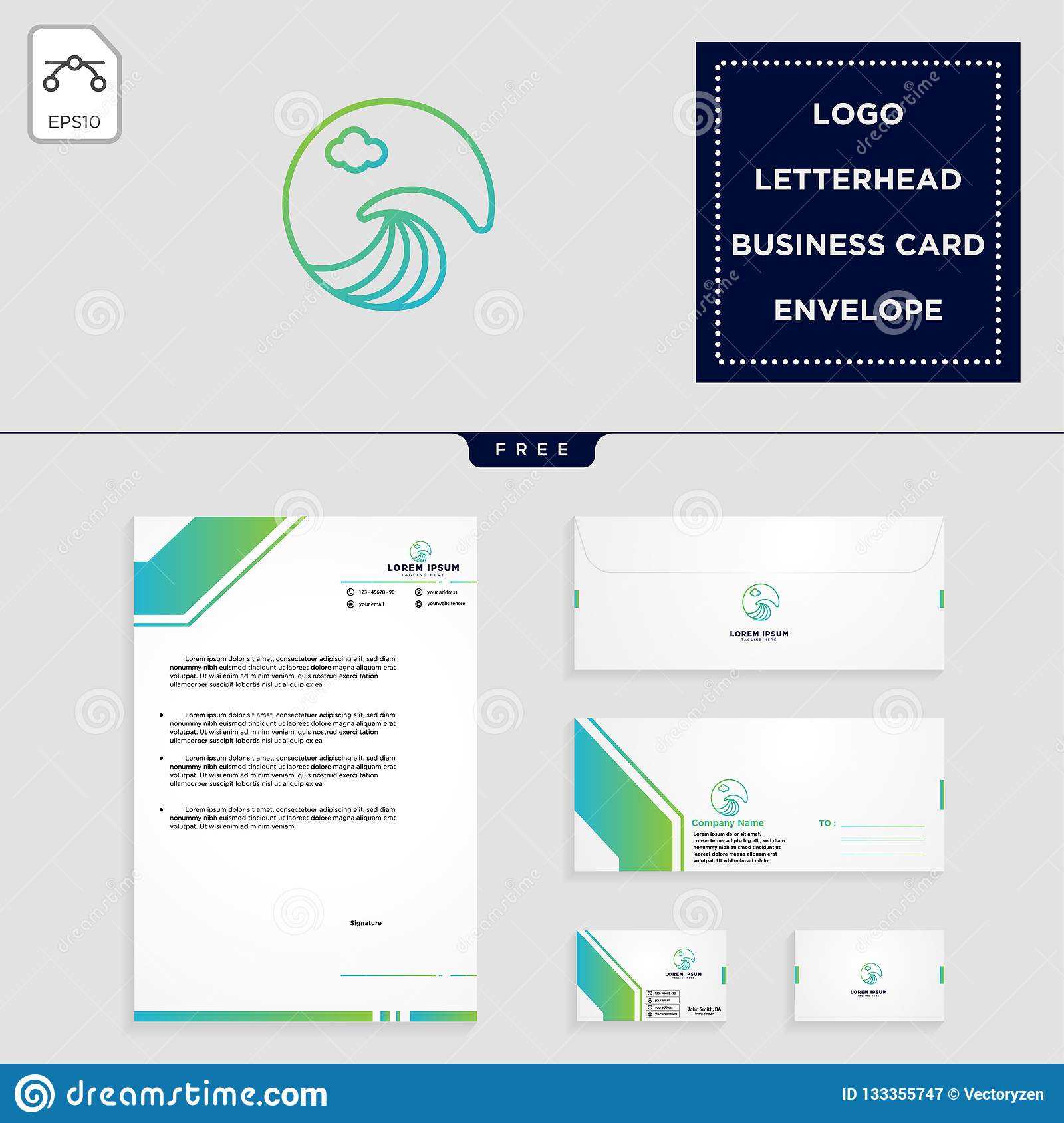 Holidays Logo Template And Free Letterhead, Envelope With Regard To Business Card Letterhead Envelope Template