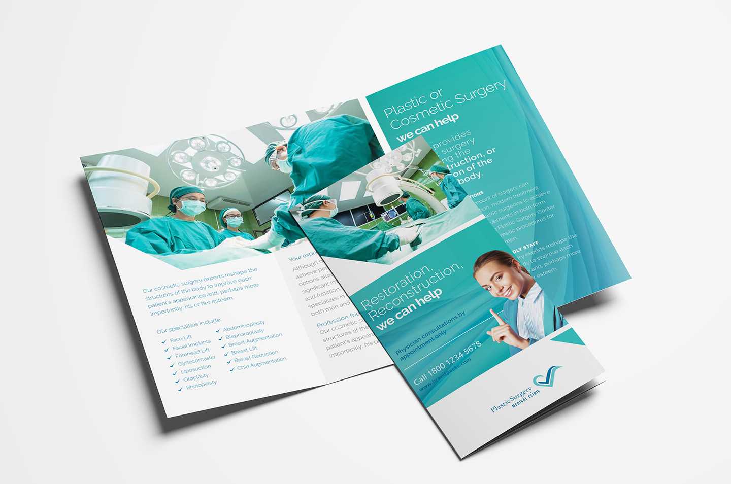 Hospital Trifold Brochure Template In Psd, Ai & Vector Intended For Tri Fold Brochure Template Illustrator