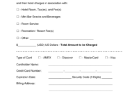 Hotel Credit Card Authorization Form - Milas inside Hotel Credit Card Authorization Form Template