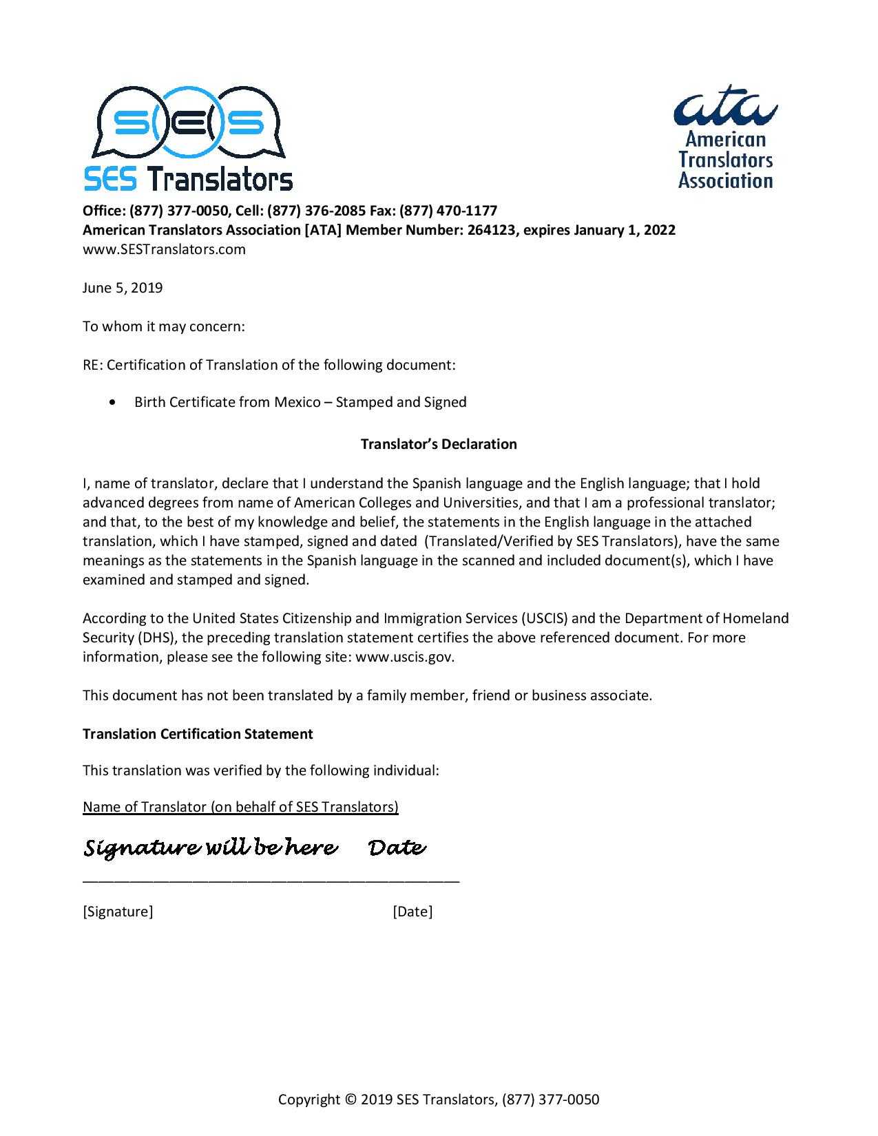 How To Apostille And Translate Documents For Ecuador | Ses With Mexican Marriage Certificate Translation Template