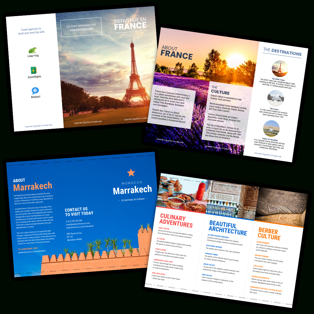 How To Create Travel Brochure – Milas.westernscandinavia In Word Travel Brochure Template