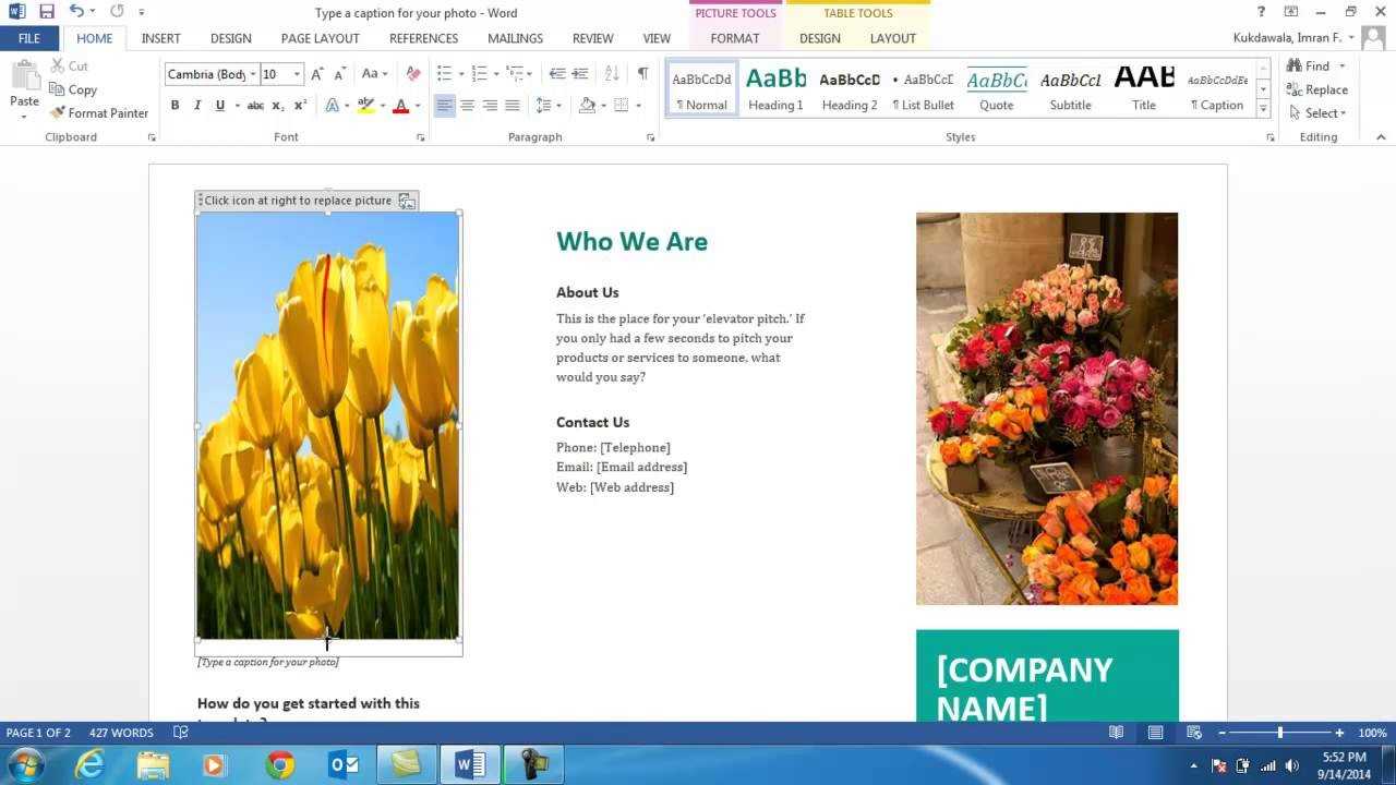 How To Make A Brochure On Microsoft Word 2007 – Carlynstudio With Word 2013 Brochure Template