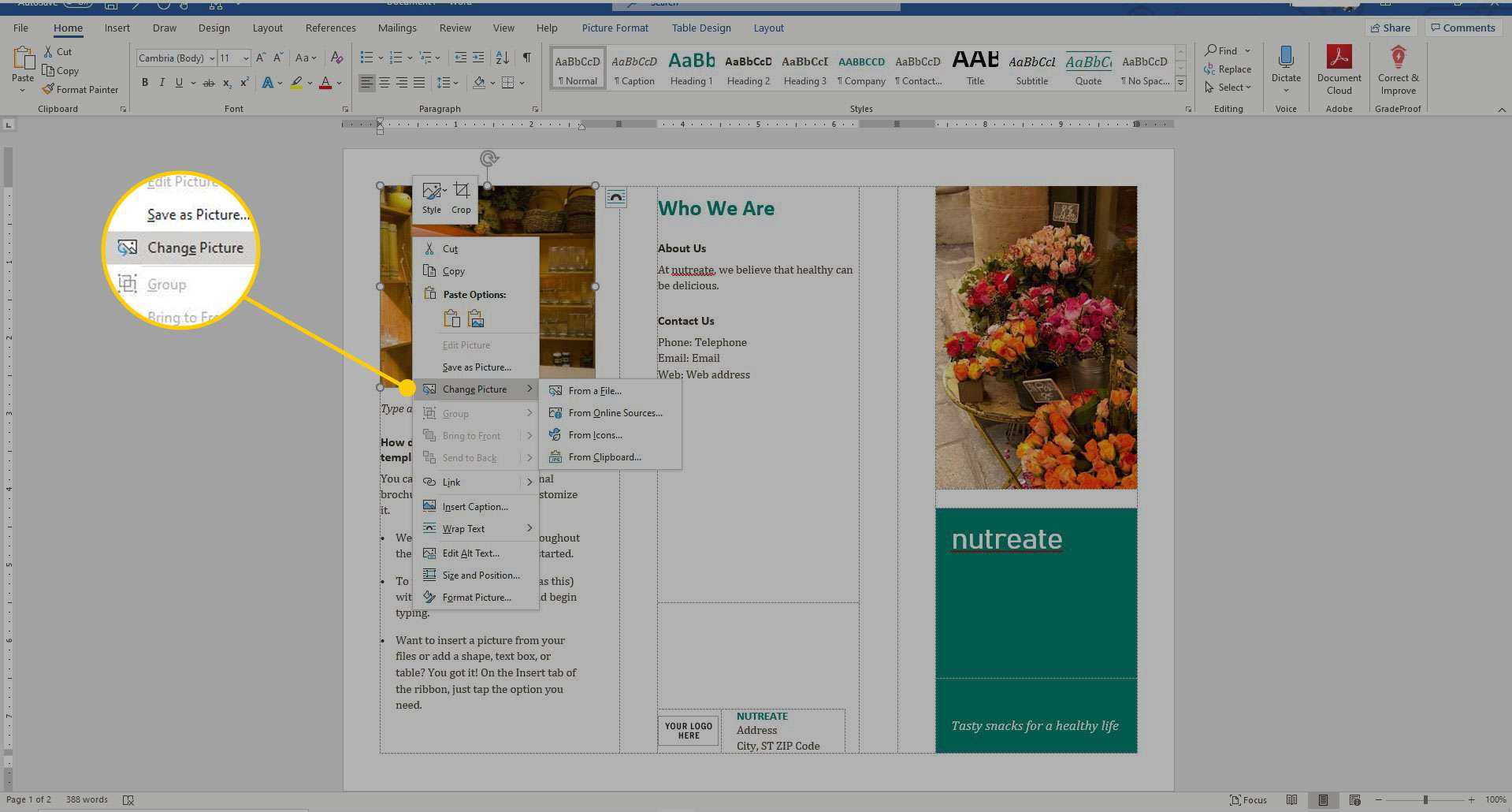 How To Make A Brochure On Microsoft Word For Word 2013 Brochure Template