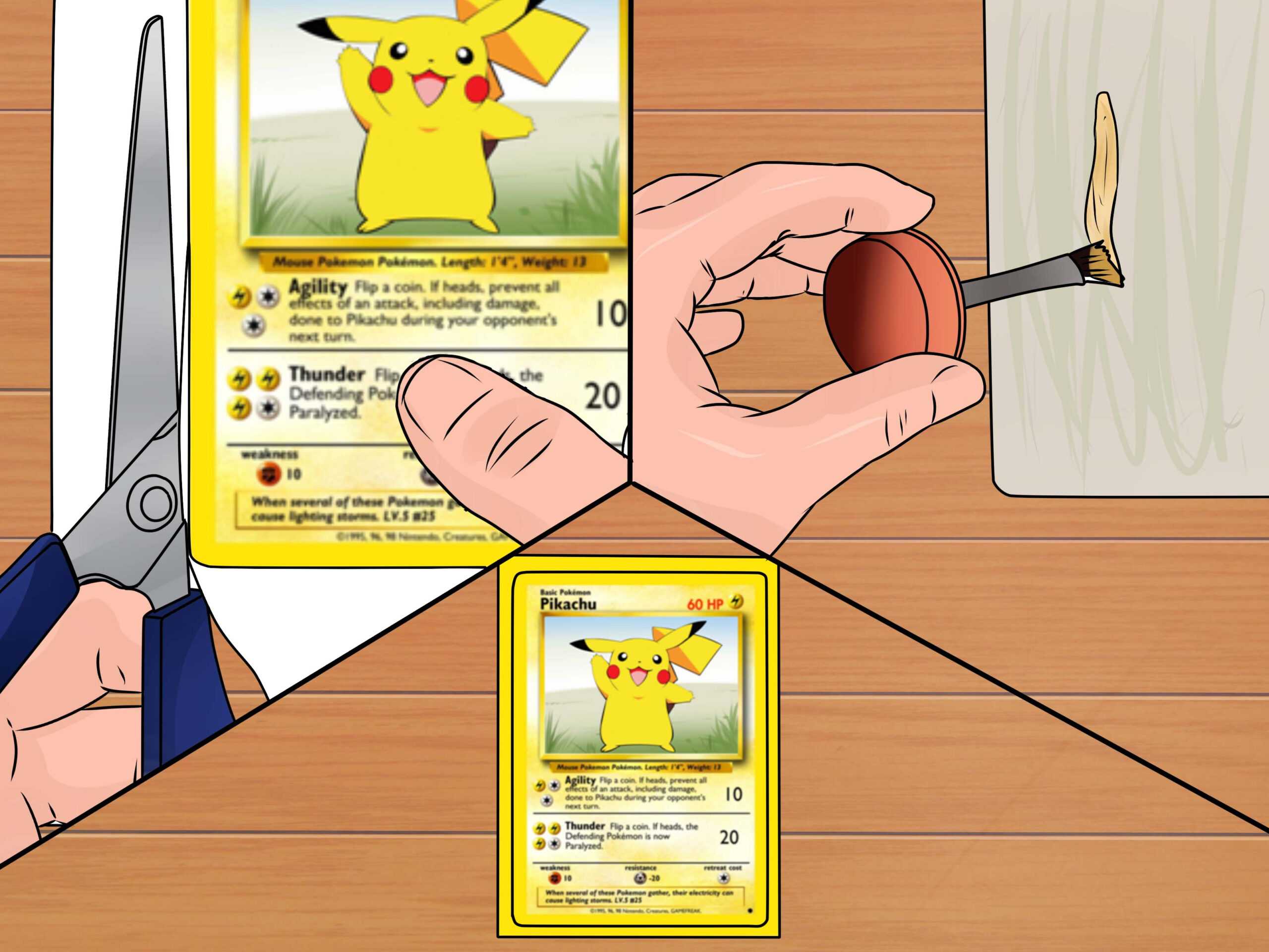 How To Make A Pokémon Card (With Pictures) – Wikihow With Regard To Pokemon Trainer Card Template