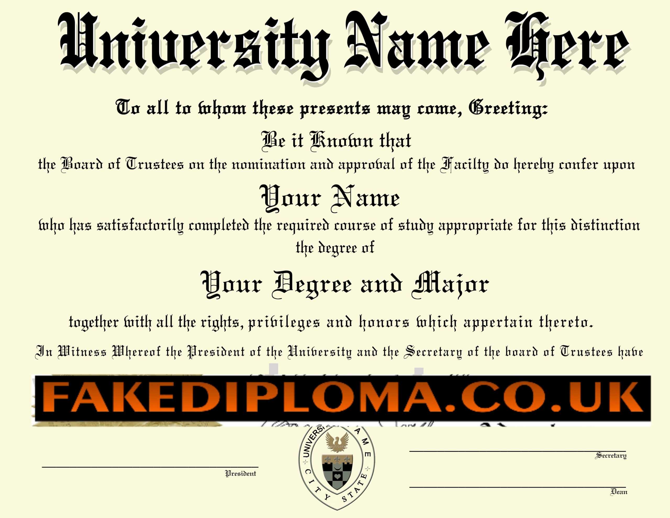 How To Print A Fake Diploma - Milas.westernscandinavia Intended For Fake Diploma Certificate Template