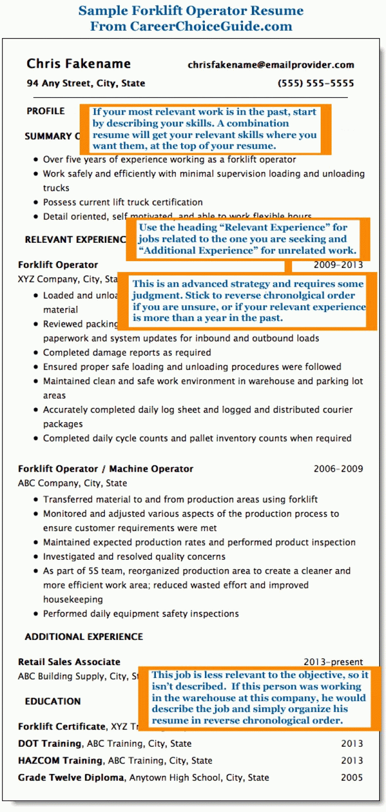 How To Put Forklift Certification On Resume – Milas Throughout Forklift Certification Card Template