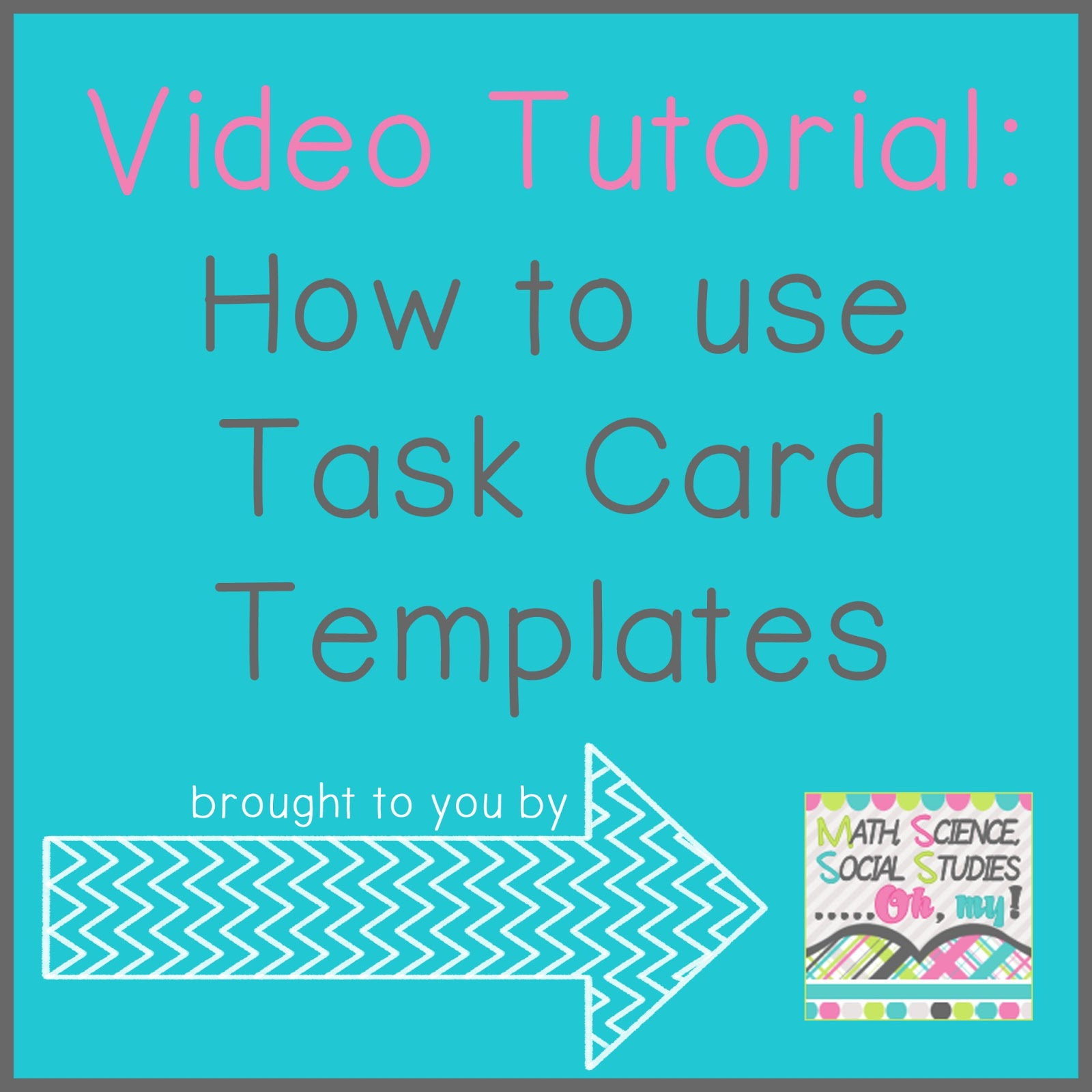 How To Use Task Card Templates | Technically Speaking With Amy Regarding Task Card Template