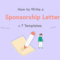 How To Write A Sponsorship Letter (+ 7 Templates) | Wild Regarding Sponsor Card Template