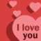 I Love You Card (Quarter Fold) With Regard To Quarter Fold Greeting Card Template