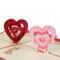 I Love You" Red Heart Design Handmade Creative Kirigami For Heart Pop Up Card Template Free