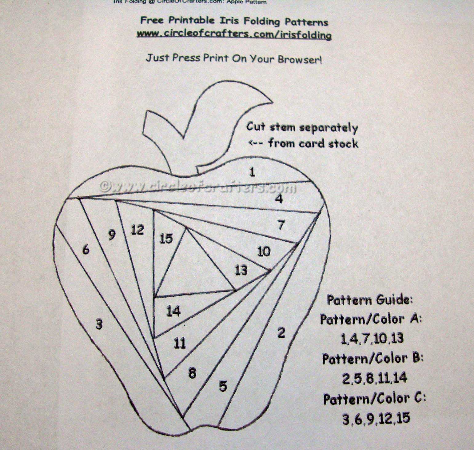 I Wanna Build A Memory: Iris Fold Apple Intended For Iris Folding Christmas Cards Templates