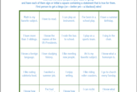 Ice Breaker Bingo: Back-To-School Version - Flanders Family pertaining to Ice Breaker Bingo Card Template