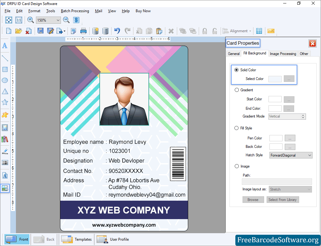 Id Badge Design Software – Yaser.vtngcf With Regard To Faculty Id Card Template