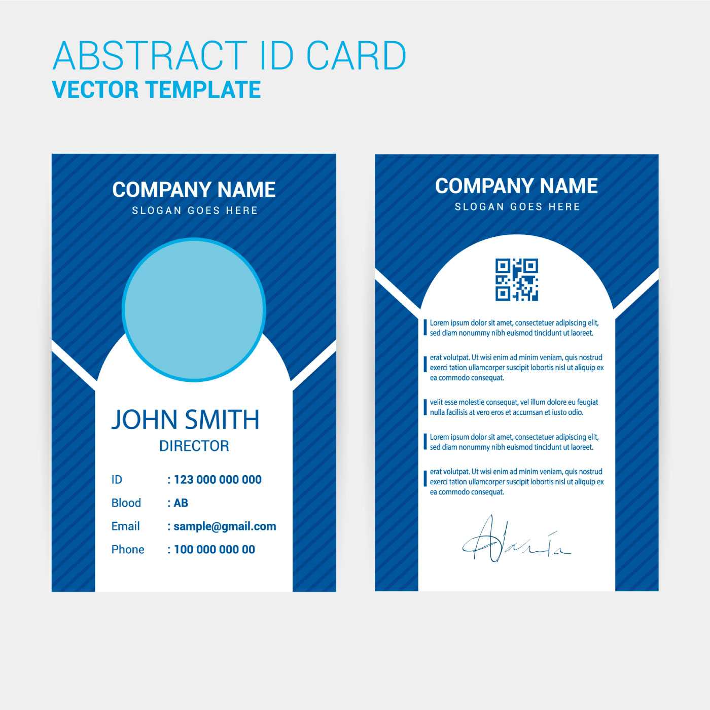 Id Card Design Template – Download Free Vectors, Clipart Pertaining To Spy Id Card Template