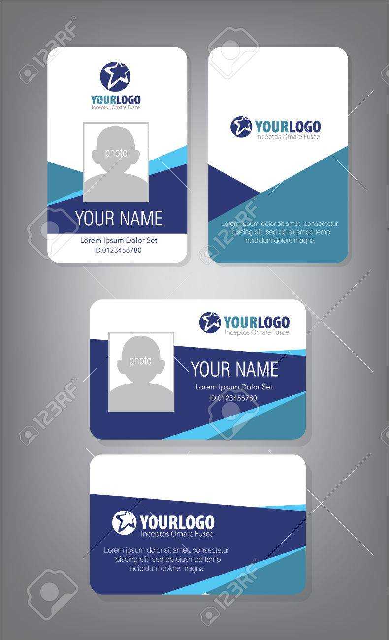 Id Card Template For Employee And Others With Regard To Work Id Card Template