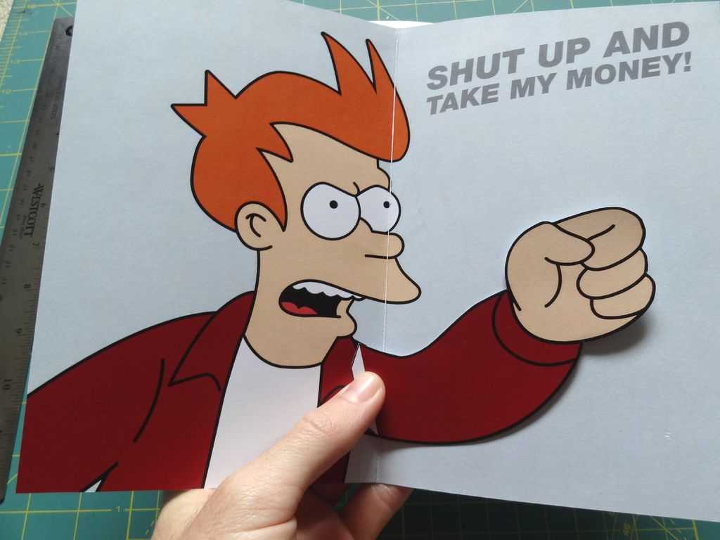 Info Sekitar: Download Koleksi 54 Meme Futurama Terupdate Inside Shut Up And Take My Money Card Template