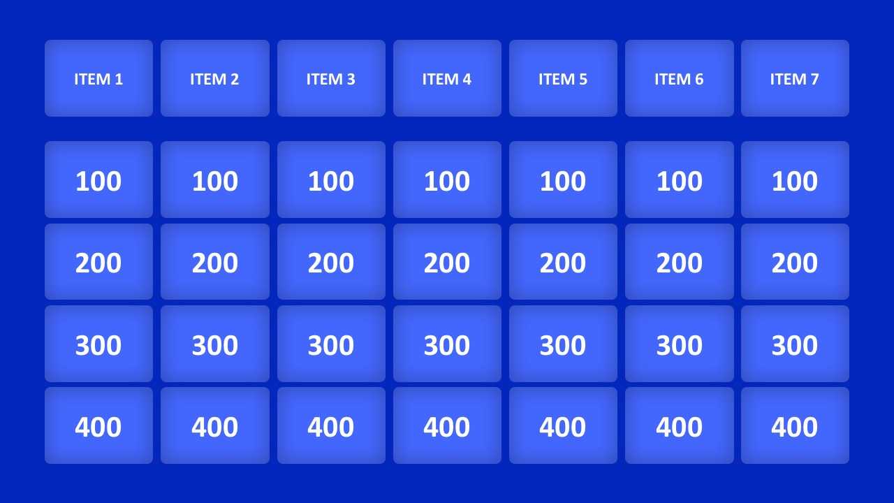 Jeopardy Game Powerpoint Templates Within Quiz Show Template Powerpoint