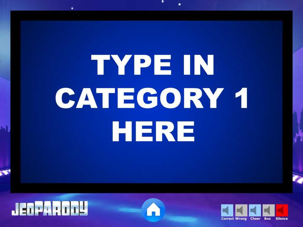 Jeopardy Powerpoint Game Template – Youth Downloadsyouth Inside Jeopardy Powerpoint Template With Sound