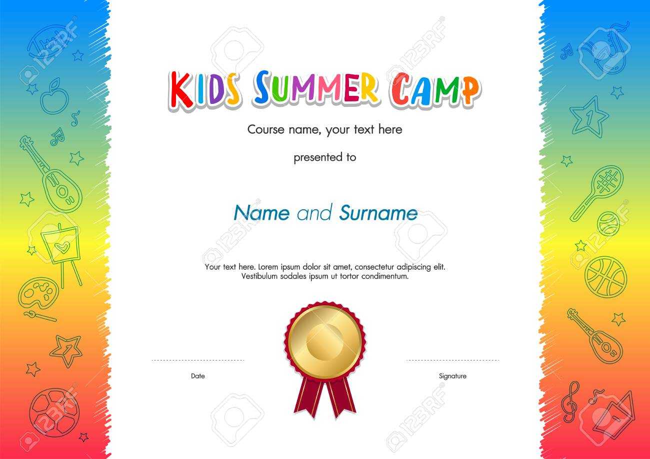 Kids Award Template – Milas.westernscandinavia Within Gymnastics Certificate Template