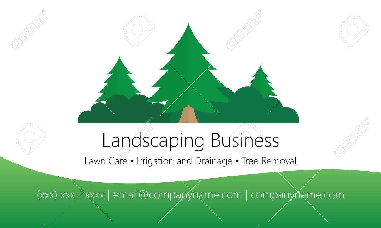 Landscaping Business Card Template With Landscaping Business Card Template