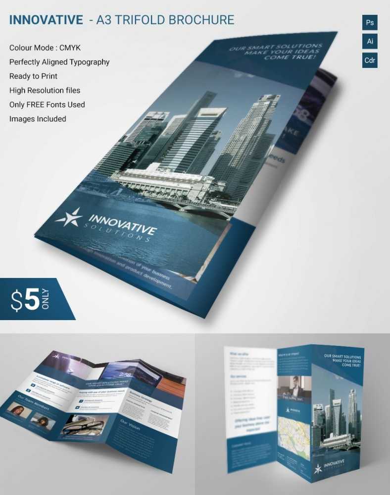 Lavish Innovative A3 Tri Fold Brochure Template | Free Regarding Tri Fold Brochure Template Indesign Free Download