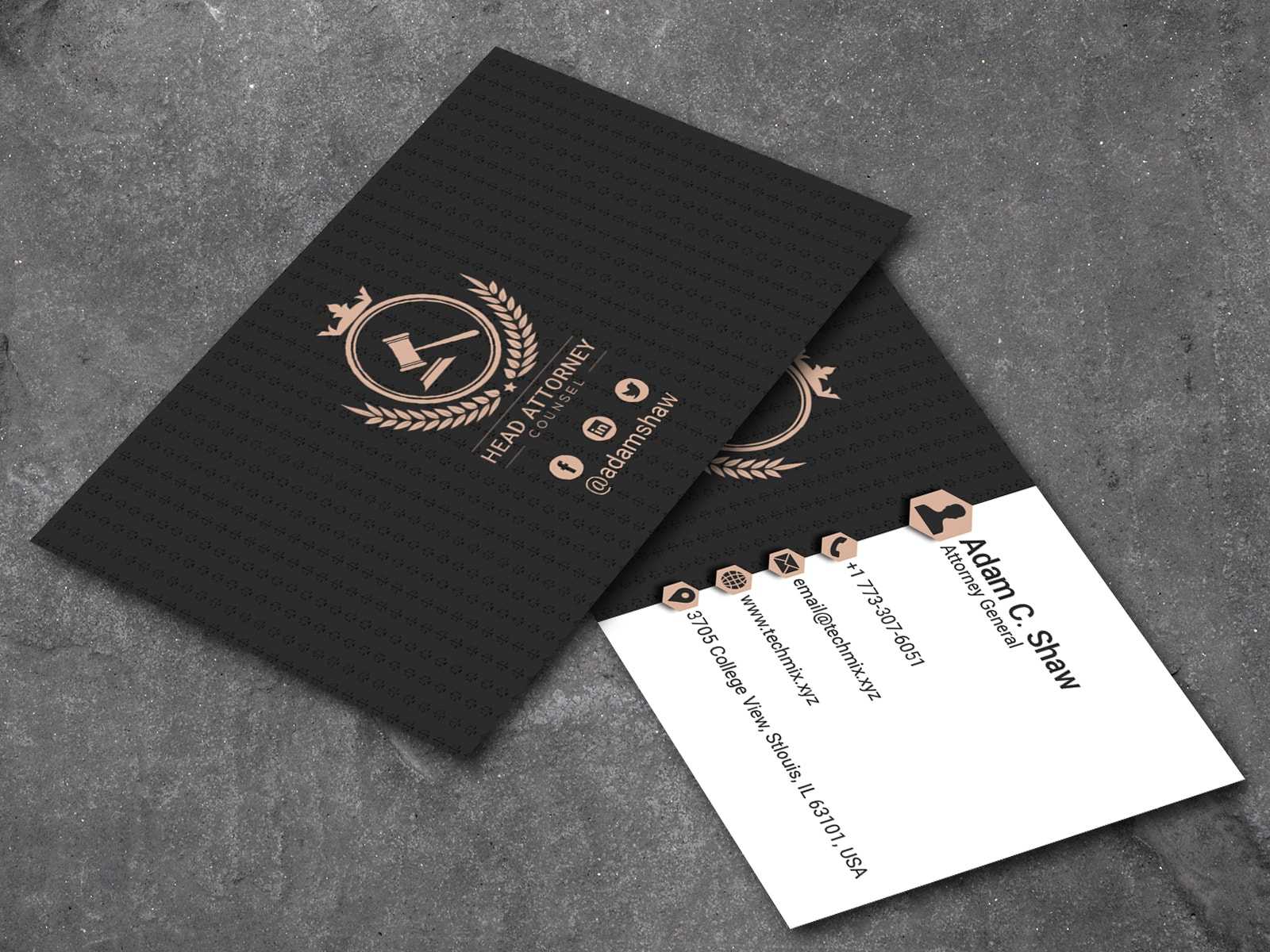 Lawyer Business Cards 2020 | Techmix Inside Lawyer Business Cards Templates