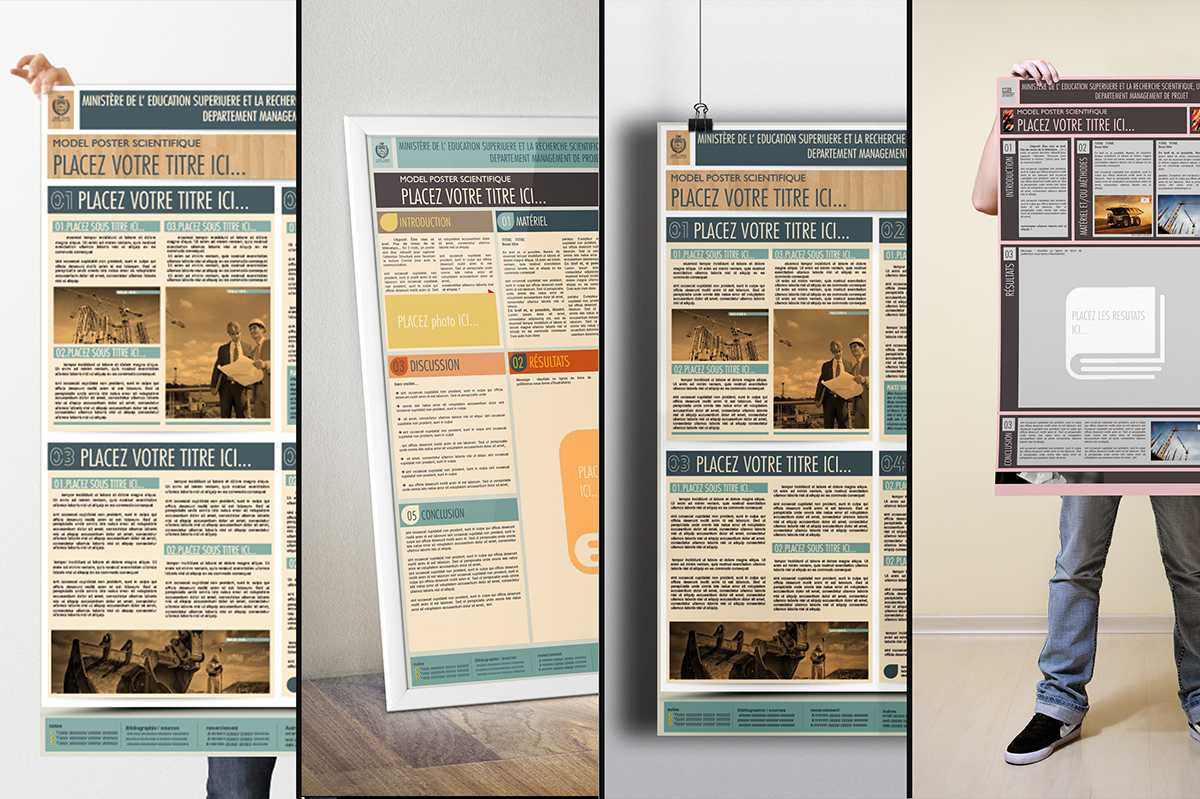 Le Poster Scientifique A0 (Powerpoint Templates) On Behance Pertaining To Powerpoint Poster Template A0