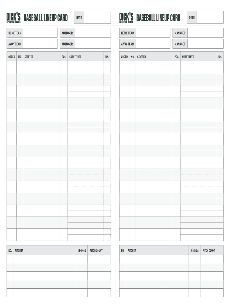 Line Up Card – Milas.westernscandinavia With Free Baseball Lineup Card Template