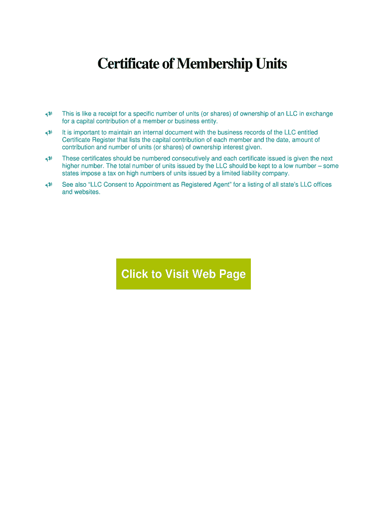 Llc Membership Certificate Template – Fill Online, Printable For Llc Membership Certificate Template