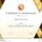 Luxury Certificate Template With Elegant Border Frame Within Elegant Certificate Templates Free