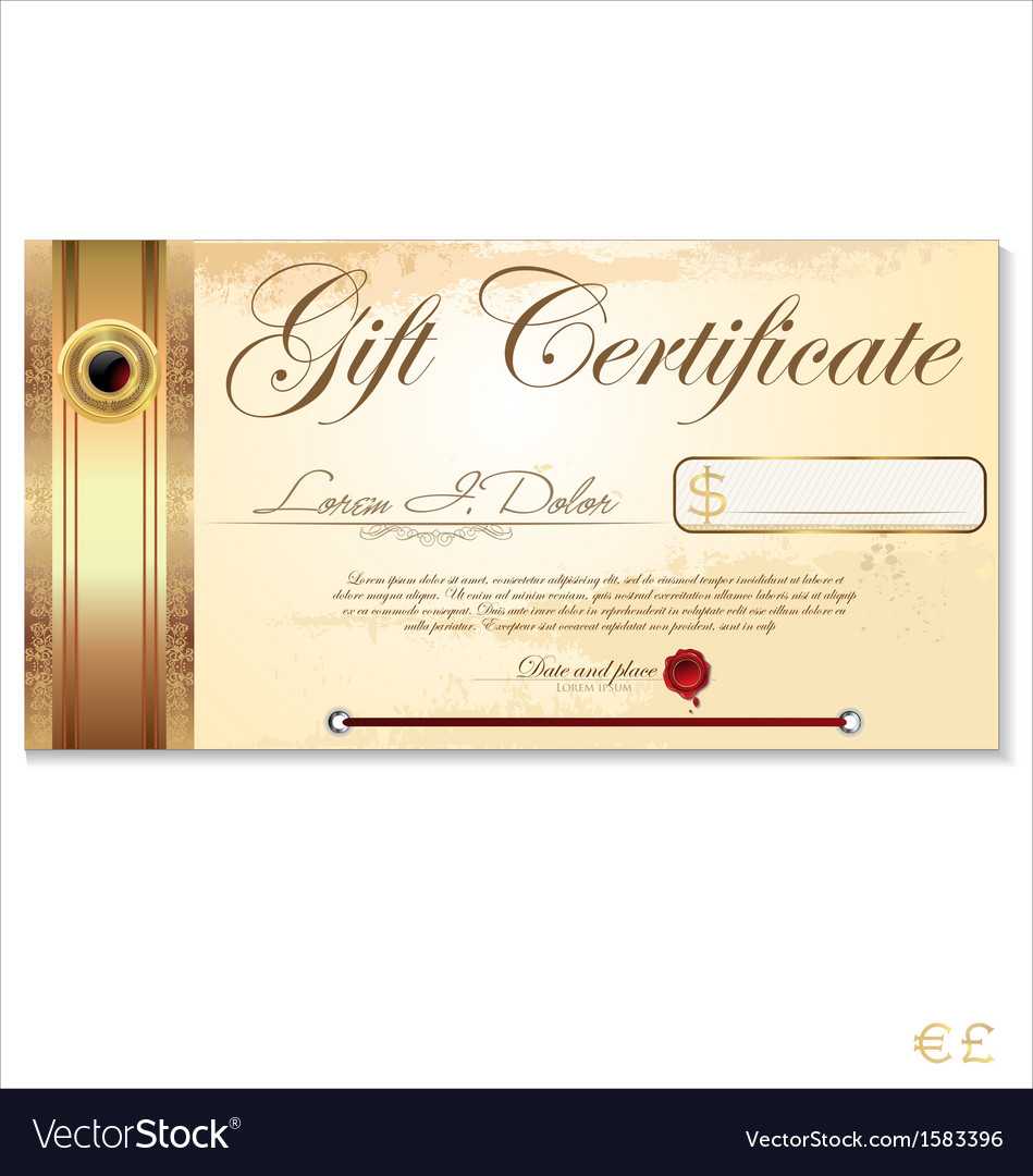 Luxury Gift Certificate Template With Restaurant Gift Certificate Template