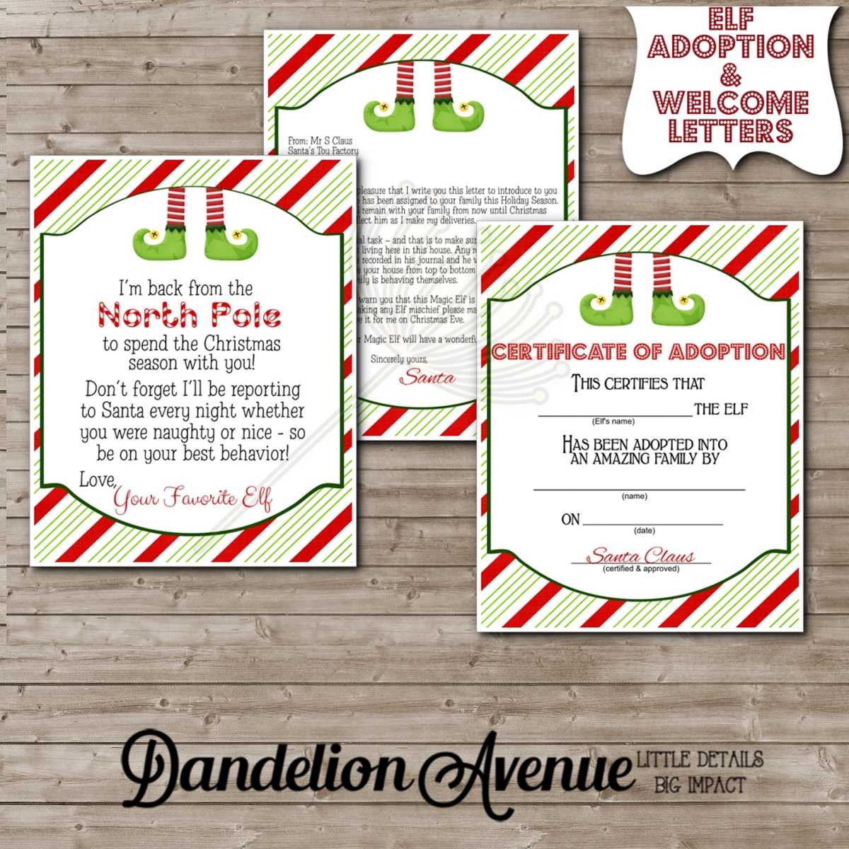 Magic Little Shelf Elf Welcome Letter & Adoption Certificate With Regard To Toy Adoption Certificate Template