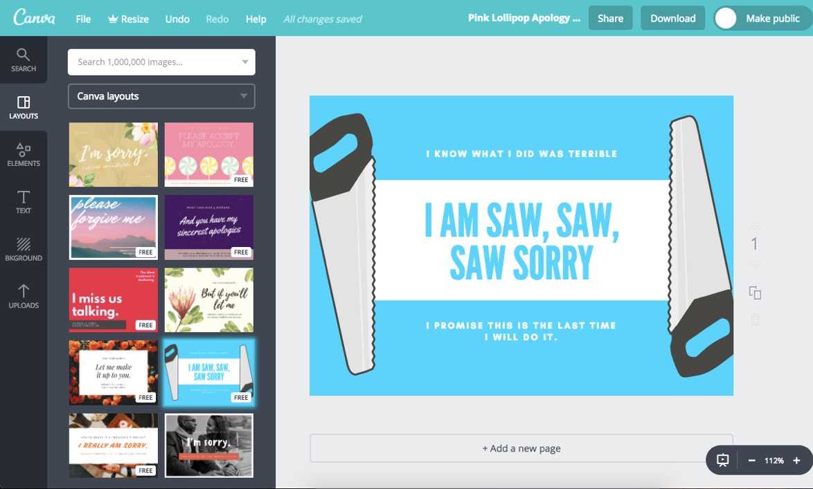 Make Custom Sorry Cards For Free With Canva With Sorry Card Template