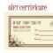 Make Gift Certificates Doc 750320 Make Gift Certificates Pertaining To Homemade Gift Certificate Template