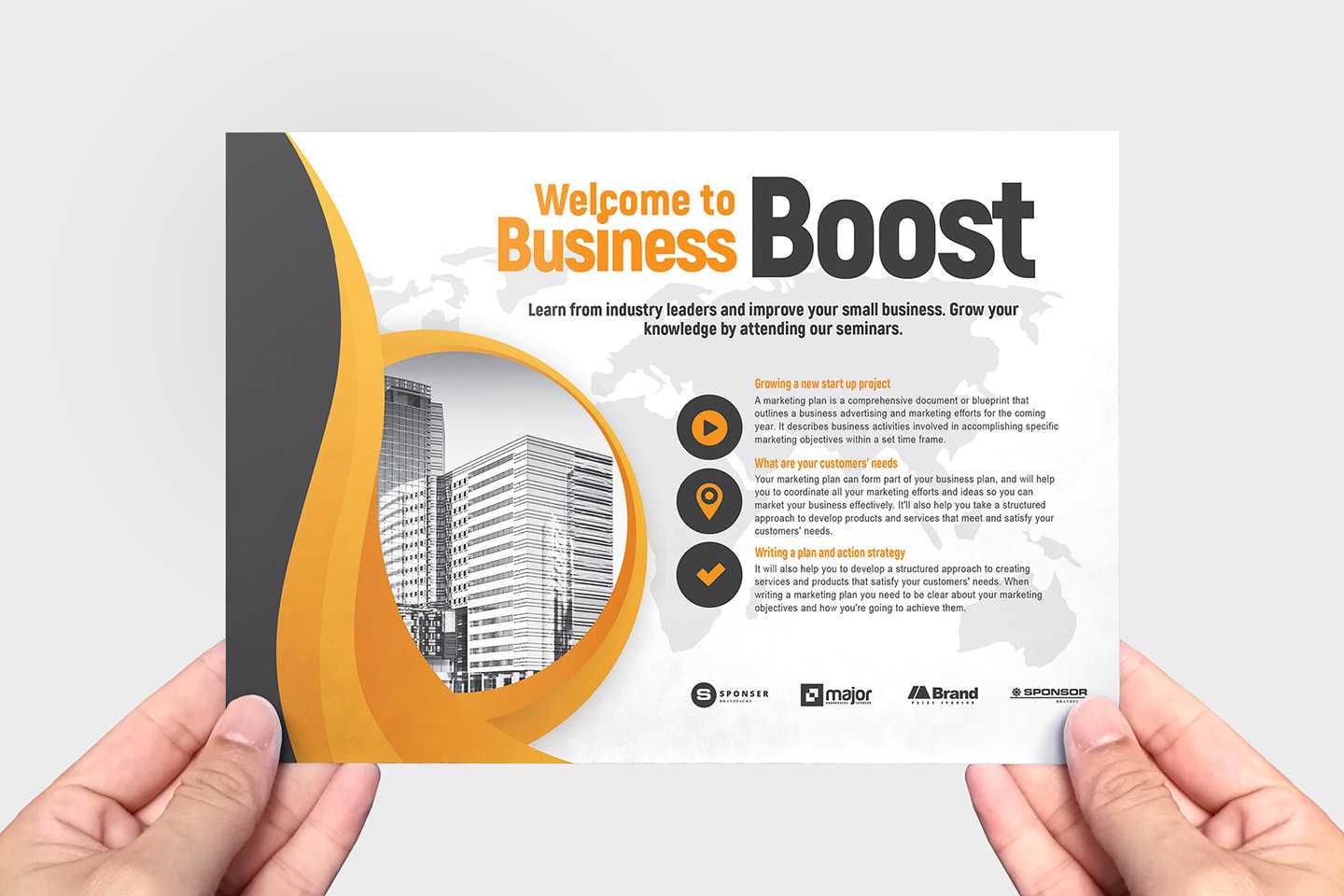 Marketing Seminar Flyer Template V2 – Brandpacks Within Welcome Brochure Template