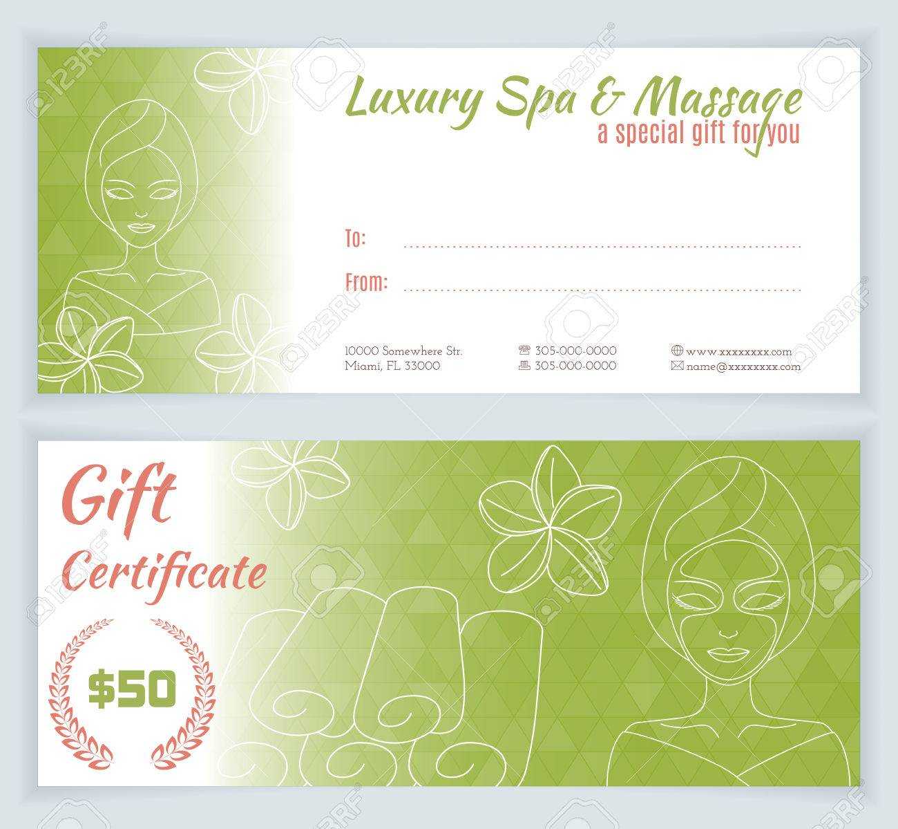 Massage Gift Voucher Template | Certificatetemplategift In Massage Gift Certificate Template Free Printable