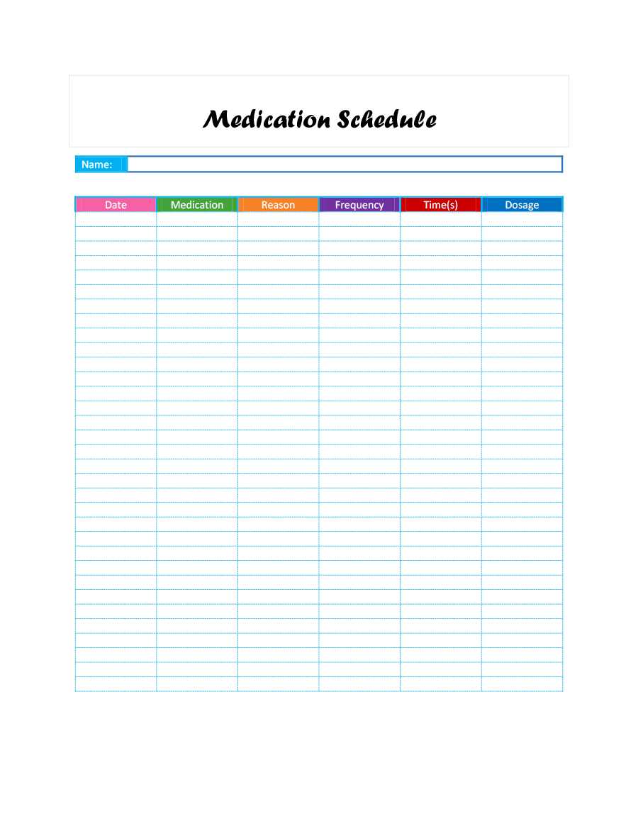 Medication Time Chart – Milas.westernscandinavia Intended For Medication Card Template