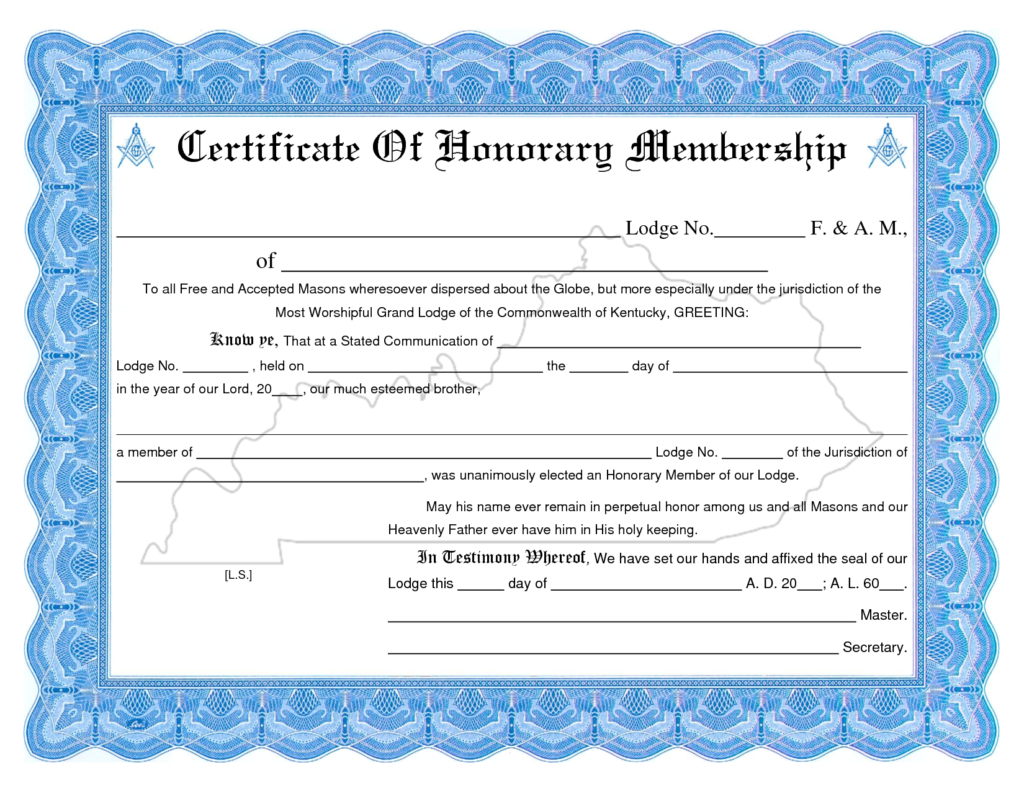 Membership Certificate Template | Certificate Templates Pertaining To Llc Membership Certificate Template