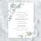 Memorial Service Invitation Templates Eucalyptus Greenery Within Celebrate It Templates Place Cards