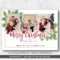 Merry Christmas Card Template Intended For Christmas Photo Card Templates Photoshop