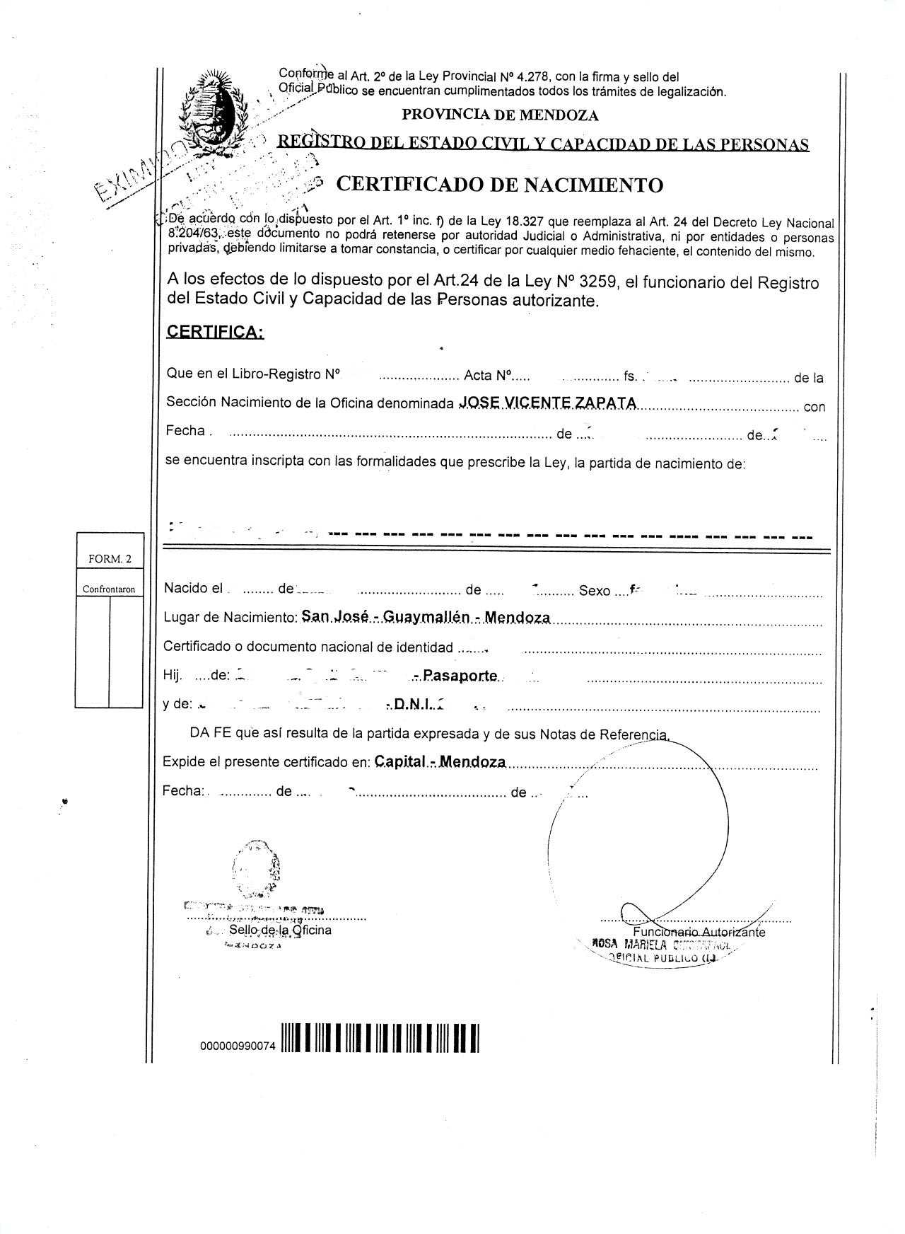 Mexican Birth Certificate Translation Template Choice Image Pertaining To Birth Certificate Translation Template Uscis