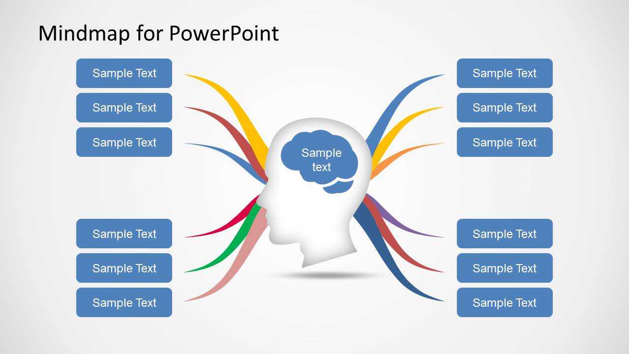 Mind Map Diagram Template For Powerpoint In How To Create A Template In Powerpoint