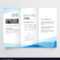 Minimal Blue Trifold Brochure Layout Background In 3 Fold Brochure Template Free Download