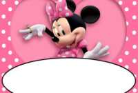 Minnie Mouse Free Printable Invitation Templates in Minnie Mouse Card Templates