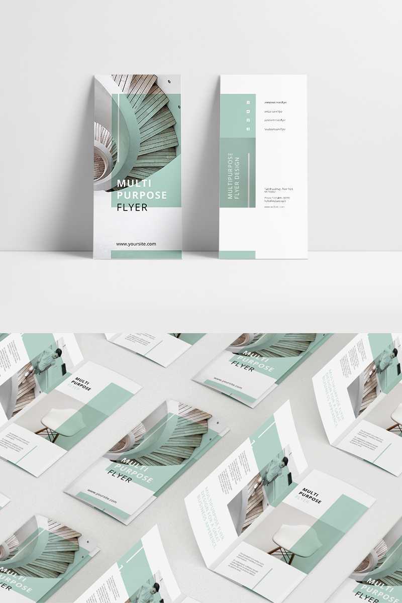 Mint Multipurpose Trifold Brochure Corporate Identity Template In Letter Size Brochure Template